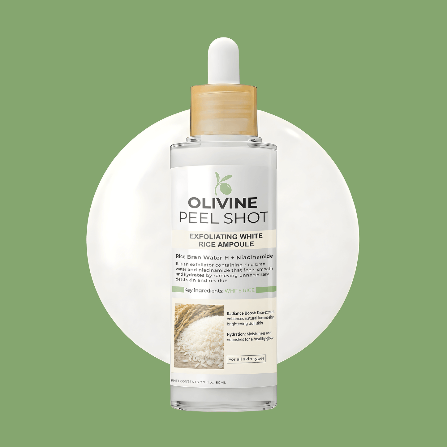 Olivine Peel Shot Glow Rice Ampoule Duo
